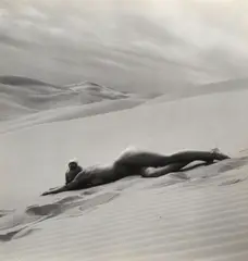 Andre de Dienes, Untitled (Nude on Beach), 1956, photograph