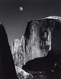 Ansel Adams, Half Dome and Moon, Yosemite National Park, California