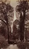 George Fiske, Yosemite Falls, c. 1880, Albumen print; signed and numbered '#326' in the negative, tipped to album leaf