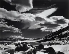 Mono Lake by Brett Weston, 1955, Oversized gelatin silver print, sold Dec 2023