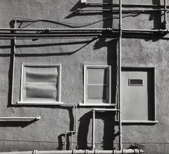 Untitled (Monterey Building Façade) by Brett Weston, 1974, Oversized gelatin silver print, offered Dec 2023