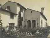 Ansel Adams, Garfield Merner Home, Hillsborough, California (View with Gardens)
