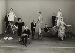 Bob Willoughby, California Fashion Designers with Models, 1959, Gelatin silver print; mounted, the photographer's copyright credit stamps on the reverse