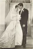 Ed Clark, Elizabeth Taylor and Nicky Hilton on their Wedding Day