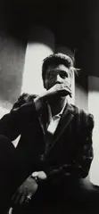 Alfred Wertheimer, Elvis Presley, 1956, Gelatin silver print; signed in pencil, the photographer's studio stamp as well as 'Topix' and 'London Express News' publication stamps on the reverse