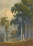 Percy Gray, Eucalyptus Grove, watercolor on paper