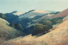 Xavier Martínez, Summer Hills, oil on canvas