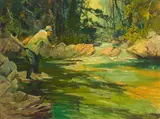 George Demont Otis, In Maine, 1910, oil on canvas