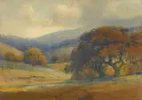 Percy Gray, San Mateo, California, watercolor on paper