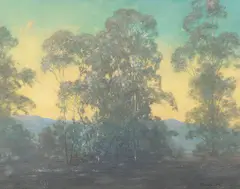 William Louis Otte, The Sun's Last Caress, pastel on board laid to panel