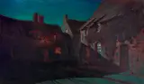 Charles Rollo Peters, Street of the Shadows, oil on canvas