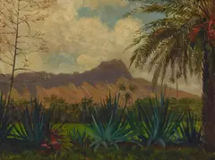 View of Diamond Head (Ainahau) by Theodore Wores, oil on canvas, sold Nov 2023