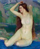 Abel George Warshawsky, Garance, oil on canvas