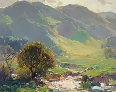 Mantle of Sunshine by Hanson Puthuff, oil on canvas, sold Nov 2023