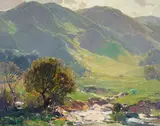 Hanson Puthuff, Mantle of Sunshine, oil on canvas