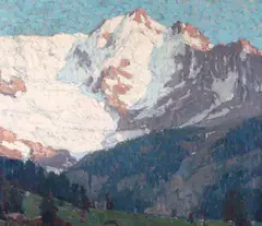 Alpine Glaciers by Edgar Alwin Payne, oil on canvas, offered Nov 2023