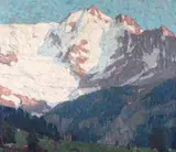Edgar Alwin Payne, Alpine Glaciers, oil on canvas