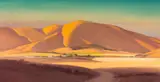 Alfred R. Mitchell, Golden California, oil on canvas