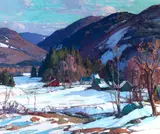 Aldro Thompson Hibbard, Vermont Hills, oil on canvas