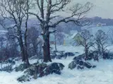 Maurice Braun, Connecticut Winter, oil on canvas