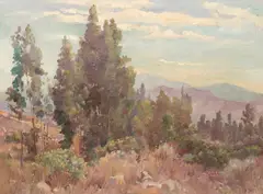 Charles A. Fries, The Foot of Grossmont, oil on canvas