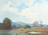 Clouds Over Laguna Hills by Marion Wachtel, oil on canvas, offered Nov 2023