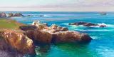 Curt Walters, Coastal Scene (Point Lobos), oil on canvas