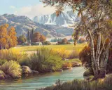 Bishop, High Sierras by Paul Grimm, 1974, oil on canvas, offered Nov 2023