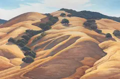 Ray Strong, Golden Valley, oil on board