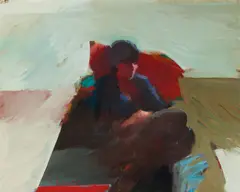 Joan Savo, Reclining Woman, oil on canvas