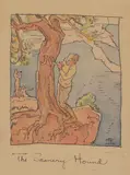 Maynard Dixon, The Scenery Hound, watercolor and ink on paper