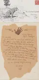 Elling William "Bill" Gollings, Illustrated Letter and Envelope to Esther Cornell