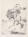 Elling William "Bill" Gollings, Wild & Ragged, 1927, Etching on wove paper with unidentified watermark