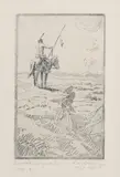 Elling William "Bill" Gollings, Smoke Signals, 1927, Etching on wove paper