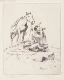 Elling William "Bill" Gollings, The White Man's Eyes, 1930, Etching on wove paper