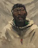 Eustace Paul Ziegler, Portrait of a Kobuk Native (Anchorage, Alaska)