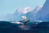 Sydney Laurence, Chilkat Canoes in an Alaskan Landscape