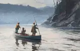 Ogden Pleissner, Grey Morning on the Cascapedia (Gaspé Peninsula, Quebec)