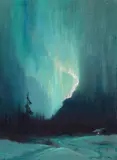 Sydney Laurence, Northern Lights, Juneau, Alaska