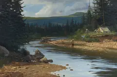 Brett James Smith, Time to Fish, oil on canvas