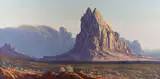 Curt Walters, Shiprock, oil on canvas