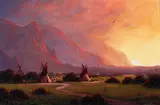 Heinie Hartwig, Evening Storm, oil on Masonite