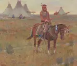 W. Steve Seltzer, In His Prime, oil on Masonite