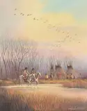 Charles H. Pabst, Signs of Trouble, oil on canvas