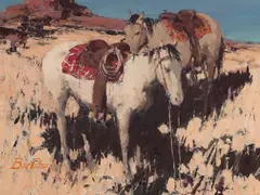 Toward Evening by Burt Procter, oil on Masonite, sold Nov 2023