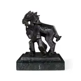 Ed Mell, Side Stepper, bronze with black and verdigris patina