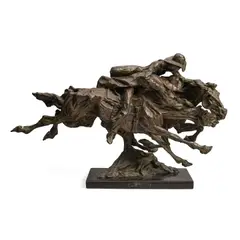 Terry Duen, Destiny, bronze with brown patina