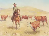 Harold Bryant, The Maverick, oil on canvas