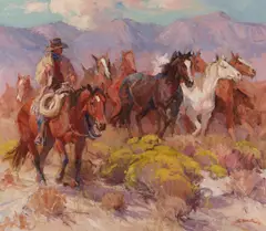 Suzanne Baker, To Winter Range, acrylic on canvas