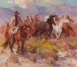 Suzanne Baker, To Winter Range, acrylic on canvas